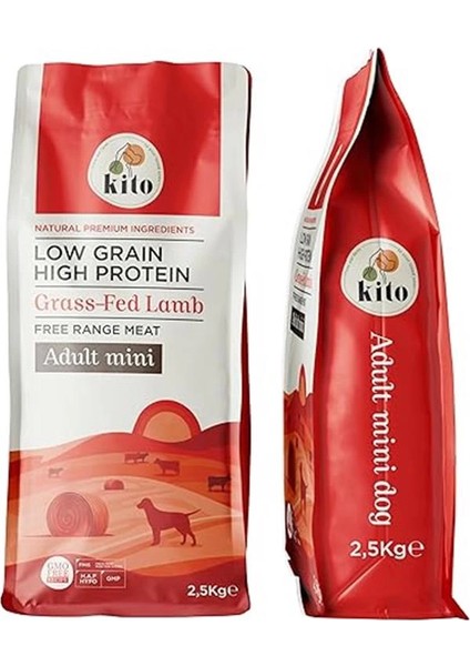 Doğal Besi Kuzu Etli Yetişkin Mini Irk Köpek Maması 2.5 kg