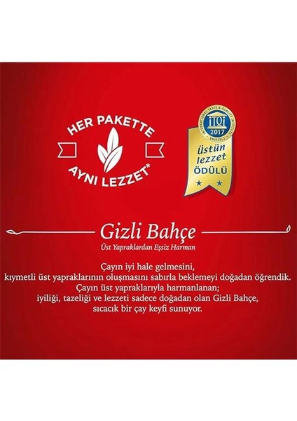 Doğadan Gizli Bahçe Demlik Poşet Siyah Çay (Klasik, 100 Adet) fırsatları