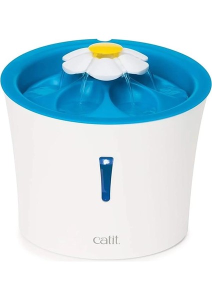 Çiçek Çeşmesi, Kediler Için Led'li Çiçek Çeşmesi, 3l, Beyaz/mavi