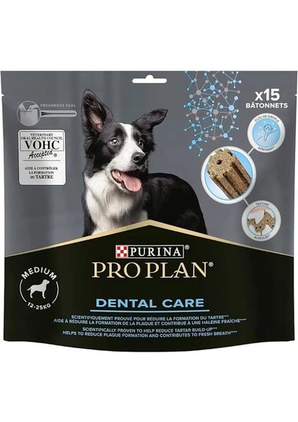 Medium Breed Dental Care Orta ve Büyük Irk Köpekler Için Diş Sağlığı Ödülü 15 Parça 345GR modelleri