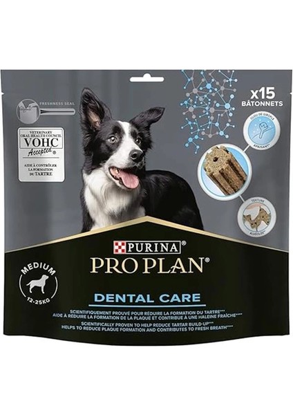 Medium Breed Dental Care Orta ve Büyük Irk Köpekler Için Diş Sağlığı Ödülü 15 Parça 345GR
