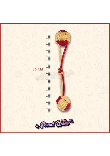 Köpek Oyuncağı Fanatik Üçlü Set Diş Ipi Diş Sağlığı Köpek Topu Sarı Kırmızı Orta Iri Irk modelleri