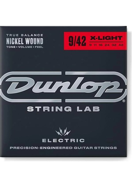 Dunlop DEN0942 Nickel Light Elektro Gitar Teli (9-42)