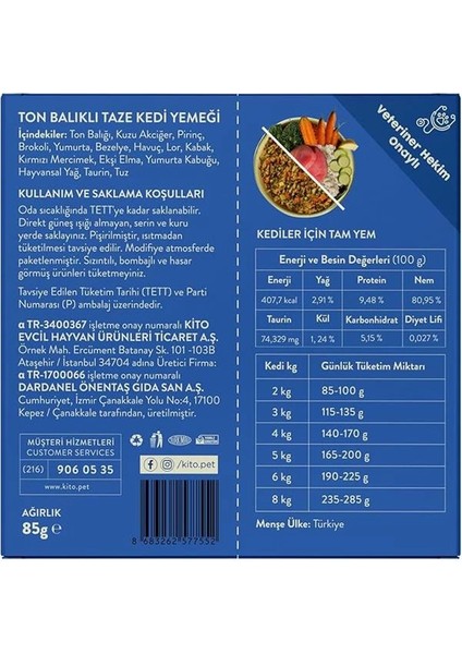 Fresh Ton Balıklı Taze Kedi Yemeği modelleri