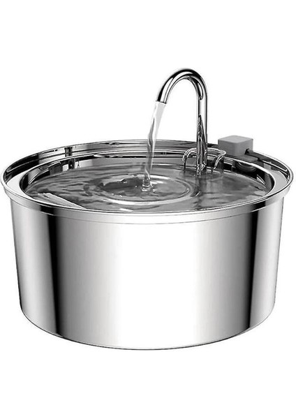 3.2 L Paslanmaz Çelik Kedi Köpek Için Su Pınarı Su Çeşmesi Su Sebili Sessiz Pompalı