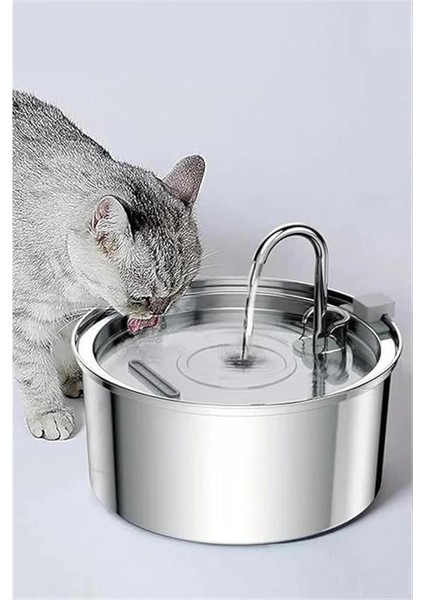 3.2 L Paslanmaz Çelik Kedi Köpek Için Su Pınarı Su Çeşmesi Su Sebili Sessiz Pompalı fiyatları