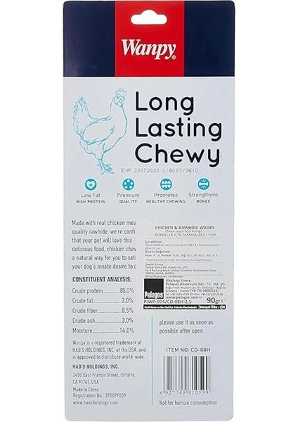 Tavuk Sargılı 7'li Çiğneme Kemiği 90 gr Köpek Ödülü (7 x 90 Gr) fırsatları