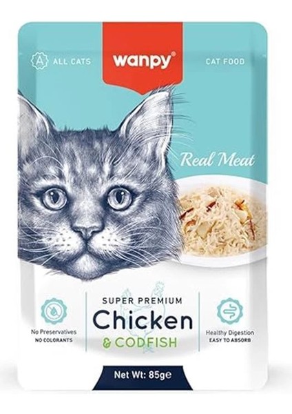 Pouch Tavuklu & Morina Balıklı Yaş Kedi Maması (85GR x 12 Adet) fiyatları