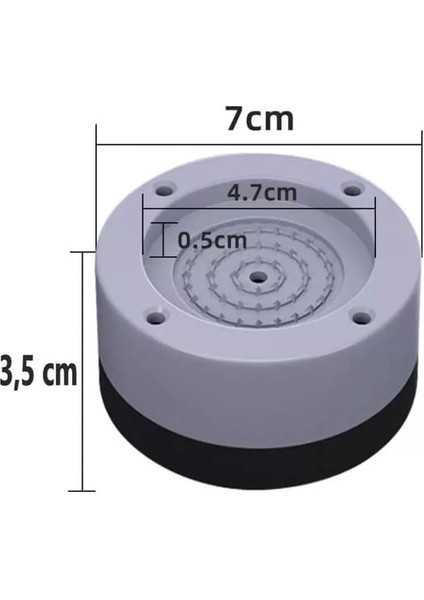 Beyaz Eşya Ayağı Çamaşır Makinesi Mobilya Titreşim Önleyici Kaydırmaz ve Yükseltici 4 Lü Set fırsatları