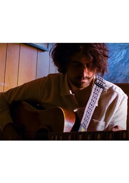 Ernie Ball Albuquerque Blue Jacquard Gitarrengurt modelleri