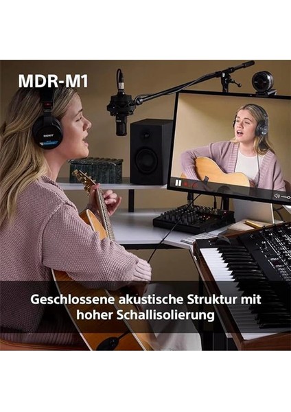 Mdr-M1 Studio Kapalı Arka Kulaklık - Kablolu, Ultra Geniş Bant Oynatma (5Hz-80kHz), Stüdyo fırsatları