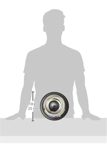 Köpek Paslanmaz Çelik Mama Su Kabı 0,9lt 15CM