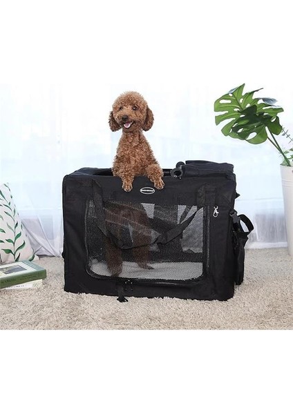 Köpek Kutusu, Köpek Çantası, Katlanabilir, 81 x 58 x 58 Cm, Siyah fiyatları