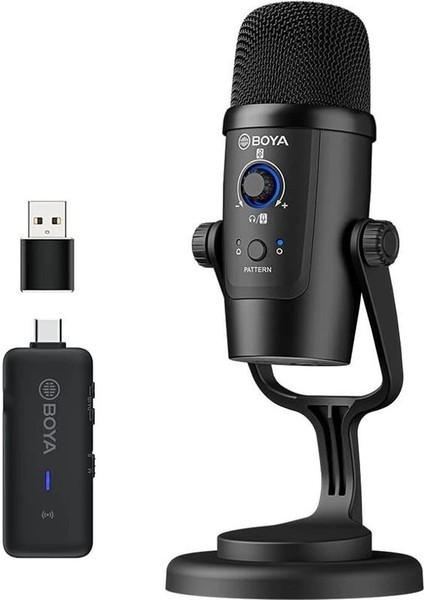 BY-PM500W Kablolu - Kablosuz USB Condenser Mikrofon