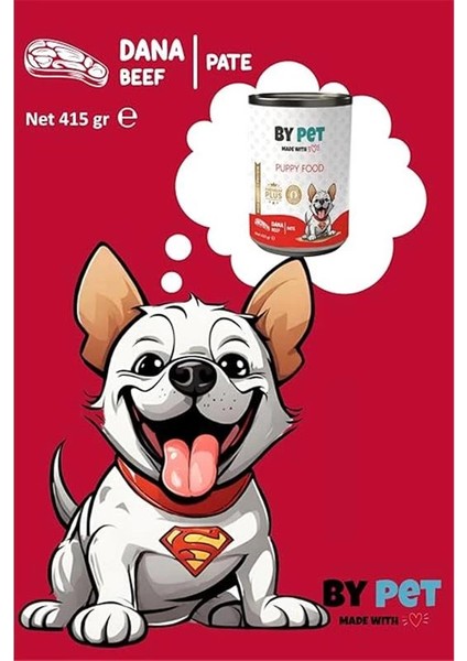 Yavru Köpekler Için Dana Etli Konserve Yaş Mama 415 gr x 12 Adet indirimleri