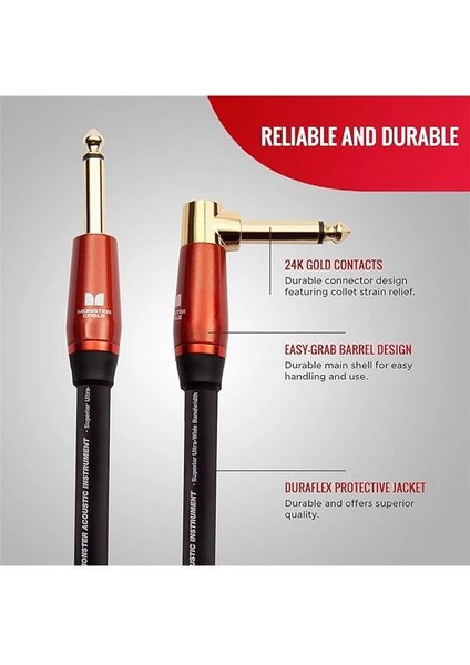 Prolink Acoustic Instrument Cable - Right Angle To Straight | 6.4mt fiyatları