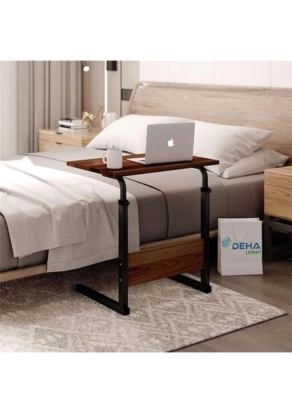 Yükseklik Ayarlı Çalışma Masası, Hasta Yemek Masası, Laptop Sehpası, 60X40 fırsatları