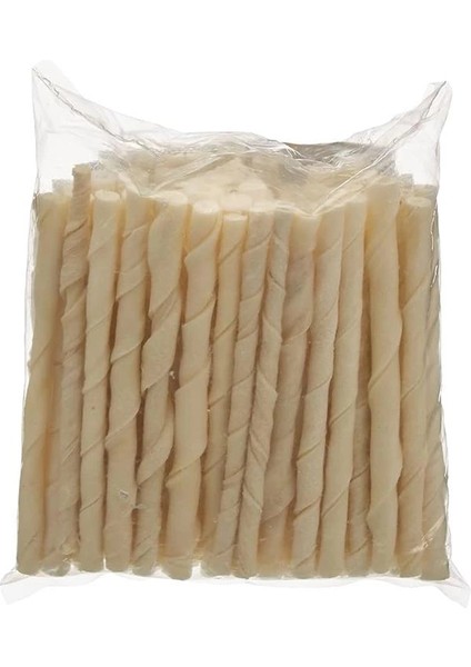 Mordimi Köpekler Için Burgu Çubuk Kemik, Ağız Sağlığı, Beyaz, 50'li, 300 gr fiyatları