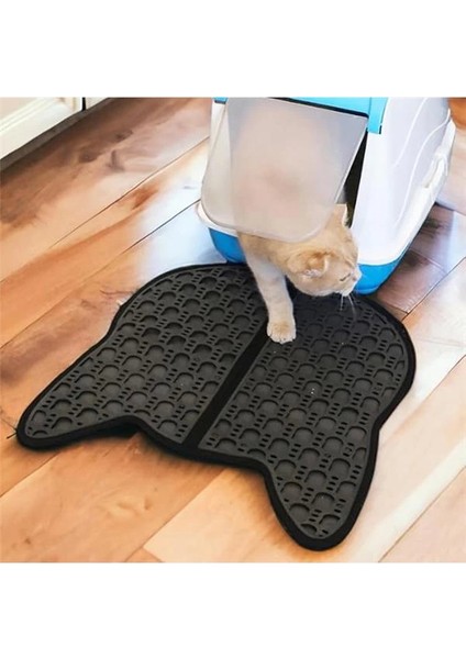 Kedi Kumu Paspası Kedi Tuvalet Önü Paspası Elekli Paspas Tuvaleti Mama Kum Halısı Yıkanabilir