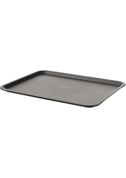 Servis Tepsisi 37X29 cm Sunum Tepsisi Çay Kahve Taşıma Plastik Tepsi Gri Renk 5045777777785