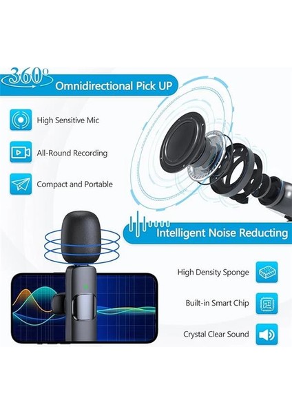 Yaka Mikrofon Mini Mic USB C Android Telefon Için fırsatları