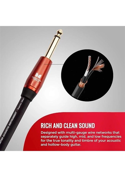 Prolink Acoustic Instrument Cable - Straight To Straight | 6.4mt | Kablo: Enstrüman modelleri