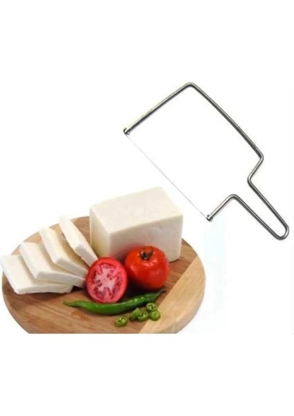 Paslanmaz Peynir Dilimleyici Peynir Kesme Dilimleme 1 Adet Yedek Telli modelleri