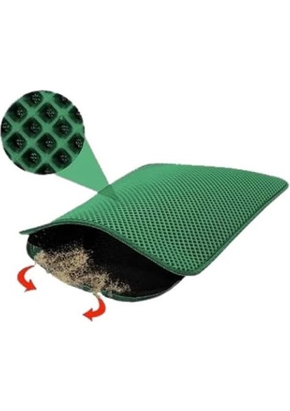 Kedi Tuvaleti Önü Elekli Kedi Kumu Paspası 60 x 40 cm fırsatları