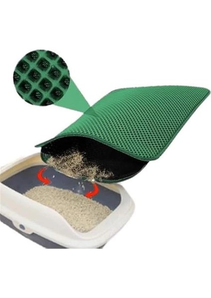 Kedi Tuvaleti Önü Elekli Kedi Kumu Paspası 60 x 40 cm