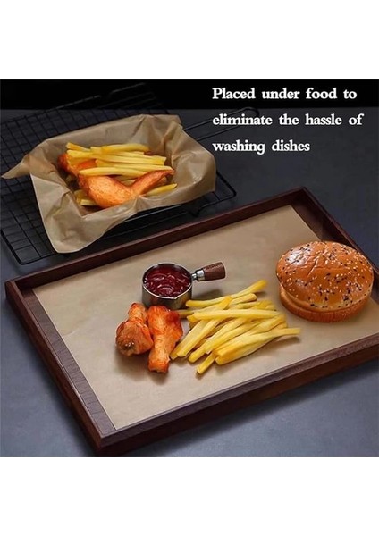 ® 50 Adet Yağlı Pişirme Kağıdı Hazır Kesilmiş 30X40 Sunum Fırın Kağıdı Yanmaz Yapışmaz Çok Amaçlı