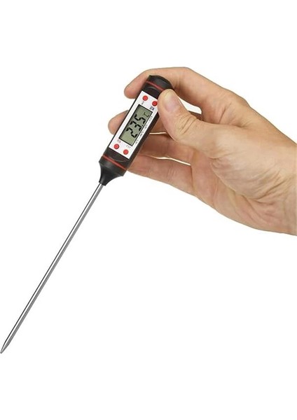 Dijital Ekranlı Mutfak Termometresi Dijital Termometre Sıcaklık Ölçer Et Süt Derece Ölçer fırsatları