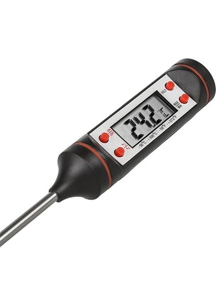 Dijital Ekranlı Mutfak Termometresi Dijital Termometre Sıcaklık Ölçer Et Süt Derece Ölçer indirimleri
