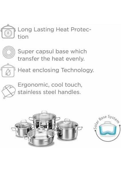 A1606 Perla 8 Parça Tencere Seti fırsatları