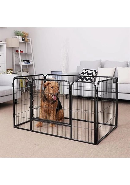 Evcil Hayvanlar Için Muhafaza, Köpek Yavrusu Çıkışı, Taşınabilir, 122 x 80 x 70 Cm, Siyah fiyatları