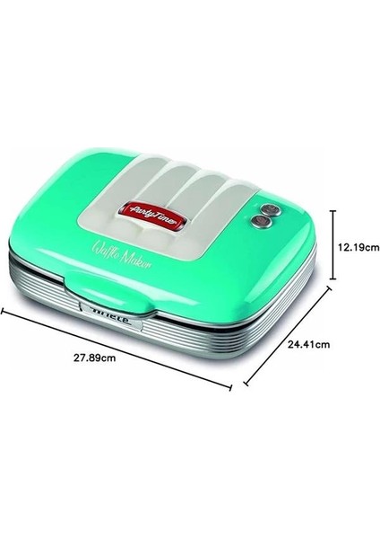 Party Time Waffle Makinesi Turkuaz