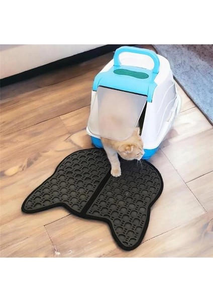 Kedi Kumu Paspası Kedi Tuvalet Önü Paspası Elekli Paspas Tuvaleti Mama Kum Halısı Yıkanabilir