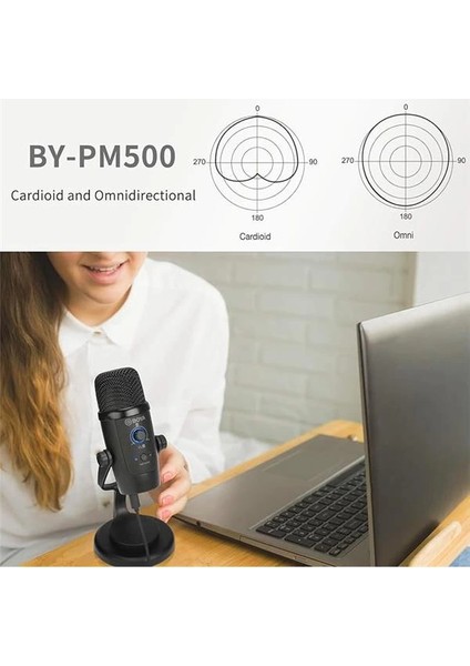 BY-PM500 USB Kondansatör Mikrofon modelleri