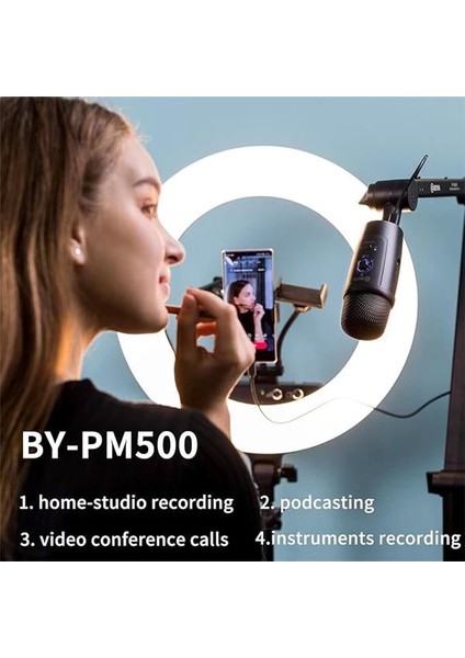 BY-PM500 USB Kondansatör Mikrofon