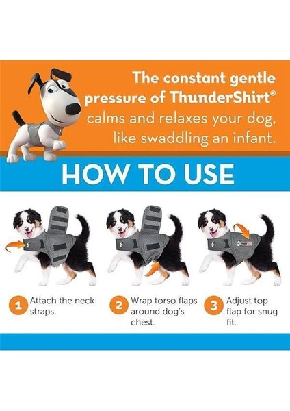 Köpek Giyim Köpek Anksiyete Ceketi, Platin, X-Small Abd