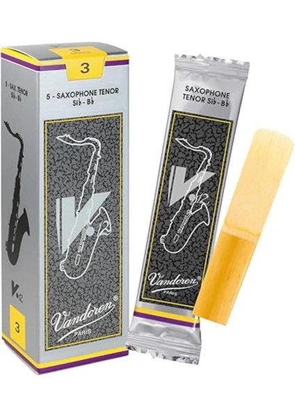 SR623 Tenor Sax V.12 Reeds Strength 3; 5'li Kutu, Siyah