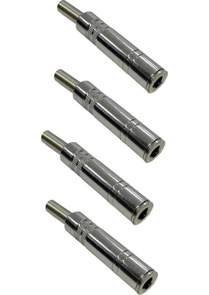 SFC-FD63-4X Metal 6.35MM Dişi Jack 6.35MM Dişi Uzatma Jak (4 Adet)
