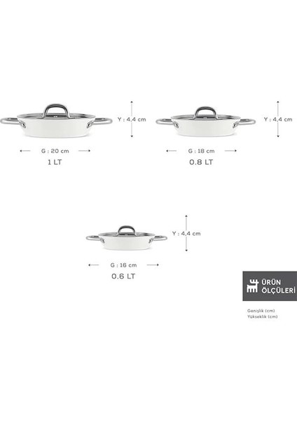 x Refika Birgül Swiss Crystal Creamy Metal 6 Parça Sahan Set Krem fiyatları