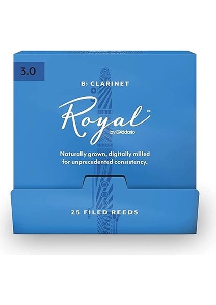 Royal By D'addario Bb Klarnet Için Yapraklar, No. 3.0, 25 Adet fiyatları