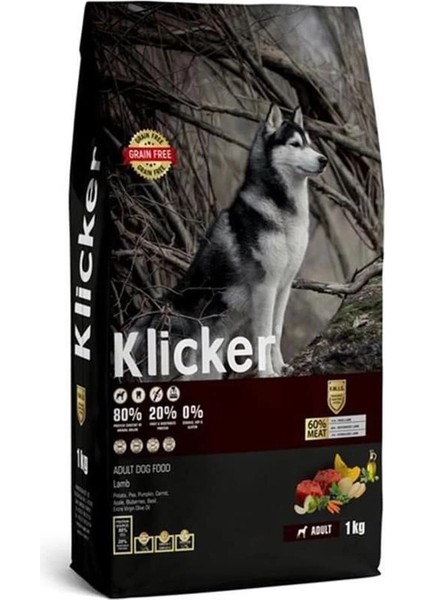Tahılsız Yetişkin Köpek Maması Kuzulu 1kg