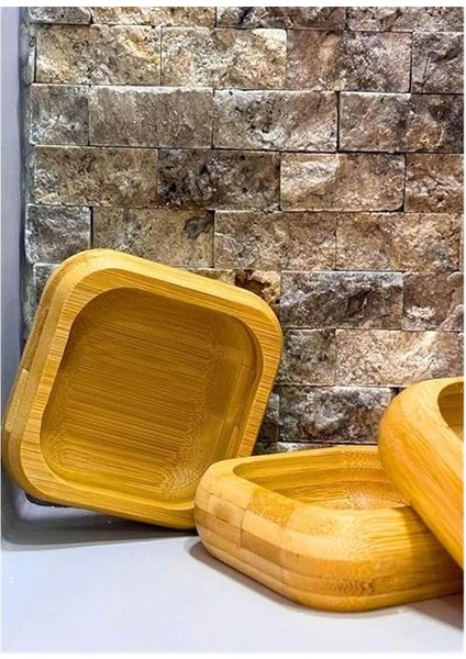 Bambu 3'lü Ahşap Sunum Seti Kahvaltılık Çerezlik Reçellik Tepsili Şık ve Pratik Servis indirimleri