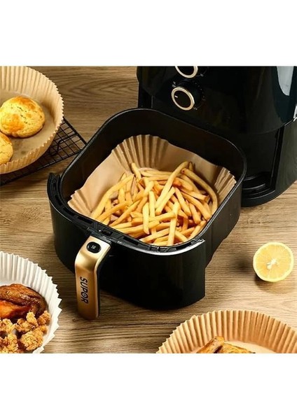 Air Fryer Pişirme Kağıdı, Hava Fritözü Kağıdı, Fırın Pişirme Kağıdı, Xl ve Xxl Uygun, Tarım modelleri