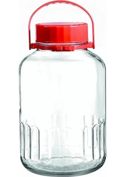 Pasabahce Harvest Kırmızı Kapaklı Kavanoz 8000 cc