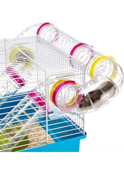 Hamster Kafesi, Paula Kemirgen Kafesi, Küçük Hayvan Kafesi, Hamster Aksesuarı Dahil, 46 x