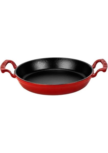 Metal Lv Y Tv 20 Shn R Döküm Yuvarlak Sahan, 20 Cm, Kırmızı