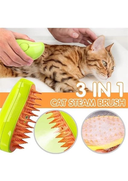 Cat Steam 3'ü 1 Arada Kendi Kendini Temizleyen Kedi Bakım Fırçası - Kediler ve Köpekler Için fiyatları